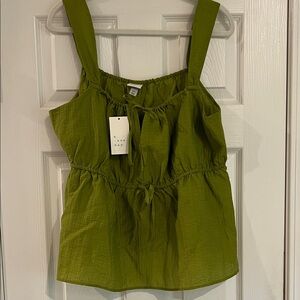 A New Day Olive Green Tank Top